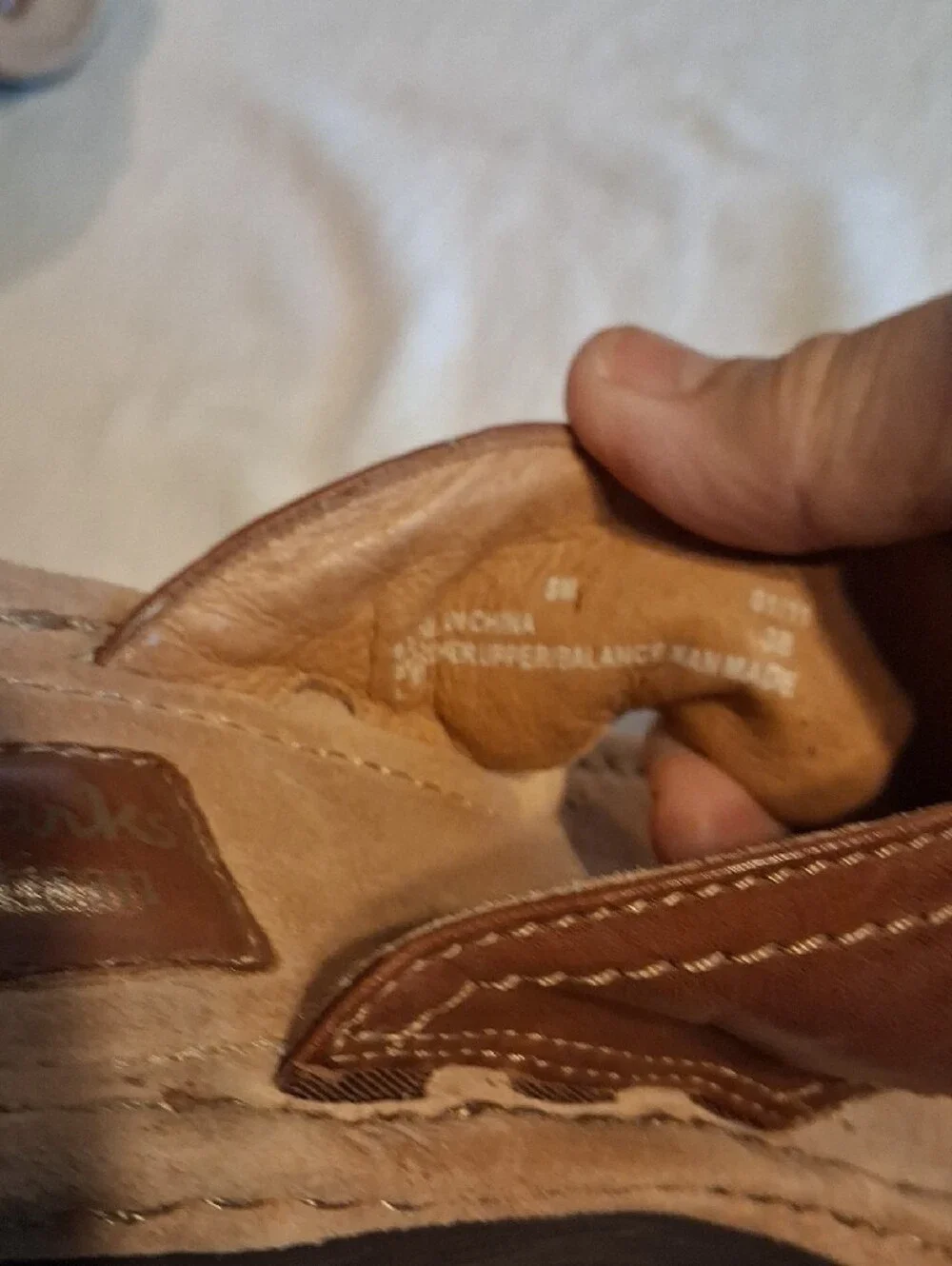 Clarks Brown Leather Flower Slide Sandals Size 8